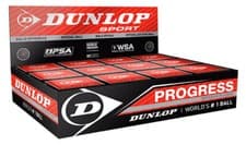Image of Dunlop Progress Red Dot Squash Balls 12 Pack