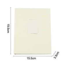 Image of Linen Photo Album for 208 Photos For Cards and Tickets in Clear Pockets Design