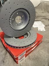 Image of 2x ZIMMERMANN 100.3357.52 Brake Disc Pair Front Axle For AUDIAUDI (FAW)VW (SVW)