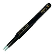 Image of Bernstein 5-059-13 SMD Tweezers 120mm Flat Rounded Tips 2.0mm Width ESD