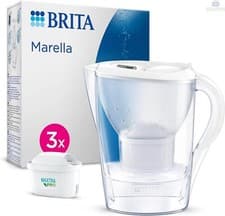 Image of BRITA Marella MAXTRA Pro 2.4L Water Filter Jug + 3 Month Cartridges Pack, White