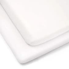Image of Clair-de-lune 2 Pack Fitted Cotton Cot Sheets - 120 x 60 cm 3 Colours