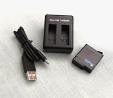 Image of Genuine GoPro Hero7/6/5 Black battery + Dual Battery Charger (OEM)