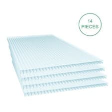 Image of Greenhouse 4x6/6x6/8x6/10x6ft Walk-In Grow House Polycarb. Panel Aluminium Frame