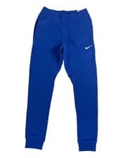 Image of Nike Men's Standard Fit Taper Leg Fleece Joggers Sweatpants In Blue | 716830-480
