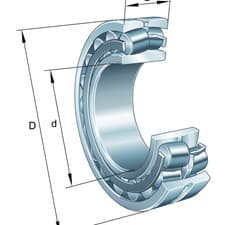 Image of 24122-S-JPB-C4 FAG 110 x 180 x 69 mm SPHERICAL ROLLER Spherical roller bearing