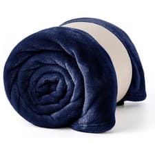 Image of Super Soft Large Fleece Blanket Sofa Bed Mink Throw Faux Fur All Season Blankets
