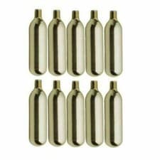 Image of 16g CO2 Threaded Cartridges Canisters C02 Inflators Tyre Bulb Cylinder Silver