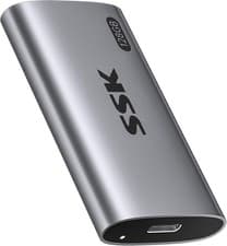 Image of SSK 128GB External SSD Portable Drive USB 3.2 Gen2 Up to 550MB/s Space Gray