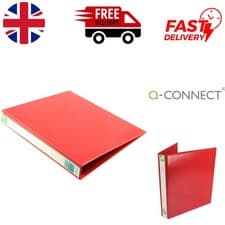 Image of Professional 4D-Ring A4 Binder - 25mm Capacity, Customizable Red Cover