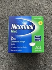 Image of Nicotinell Nicotine Lozenges Mint 2mg Compressed 204 Pieces Stop Smoking Aid