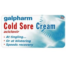 Image of Galpharm Cold Sore Cream 2g 5% Tingle Lip Herpes Virus Blister