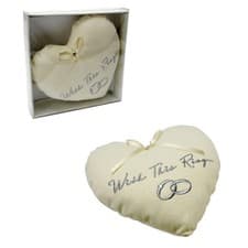Image of Amore Wedding Ring Pillow Cushion "With this ring"