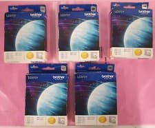 Image of 5x Brother LC970Y Yellow Ink Cartridge For DCP-135C,150C,153C,157C,MFC-235C,260C