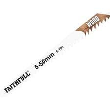Image of Faithfull T144D Wood Cutting Jigsaw Blades Pack of 5