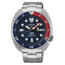 Image of Seiko Prospex Turtle SRPE99K1 PADI Red And Blue Pepsi Automatic Steel