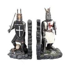 Image of The Duel Bookends Historical Crusader Ornament Figurines