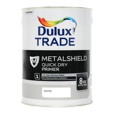 Image of Dulux Trade Metalshield Quick Dry Primer - White | All Sizes