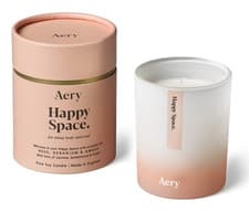 Image of Aery Happy Space Scented Candle 200g - Rose, Geranium & Amber
