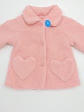 Image of Carter’s Toddler Girls Faux Fur Sherpa Coat Pink Size 2T NWT