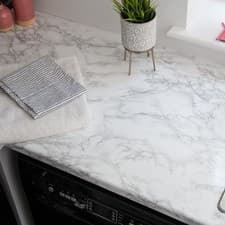 Image of d-c-fix Kitchen Worktop Wrap 67.5cm x 3m Marble Grey Self-adhesive Vinyl Film