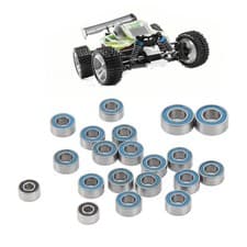 Image of New 20x RC Ball Bearing Steel RC Ball Bearing Kit Wheel Hub Double Rubber Sealed