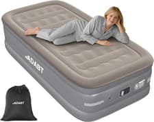 Image of ADABT Luxury Single Size Air Bed, Inflatable Air Mattress Built-in Electric Pump