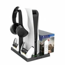 Image of PS5 Console Stand Accessories Cooling Fan Controller charing dock Uk stock