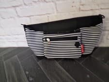 Image of Skip Hop Stroller Organiser  Black /White Stripe Pram, Buggy Storage No Packagin