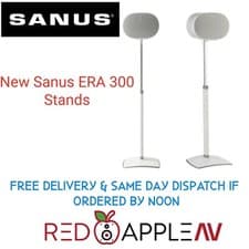 Image of SANUS WSSE3A2 Height-Adjustable Speaker Stand for Sonos Era 300™ White, Pair