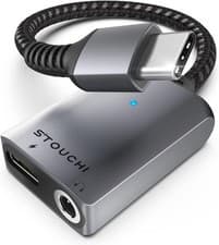Image of Stouchi USB C to 3.5mm Jack and Charger Adapter, USB Type C to Headphone Audio