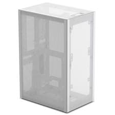 Image of SSUPD Meshlicious Mini-ITX SFF Case Full Mesh White PCIe 3.0 Riser