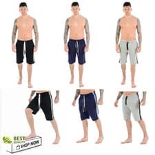 Image of PACK 1 &2 MENS LOUNGE WEAR SHORTS PJS NIGHTWEAR PYJAMA BOTTOM CASUAL PANTS S-2XL