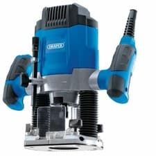 Image of Draper 1200w 1/4" Electronic Variable Speed 50mm Plunge Wood Router 240v, 02519