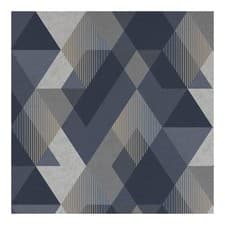 Image of Sublime Decadence Wallpaper Navy Diamond