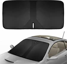 Image of Car Windscreen Sun Shade Double Layer UV Protector Foldable Windshield 140x70cm
