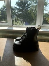 Image of Dr Martens Doc Jadon 2 Mono vegan black leather boots