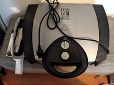 Image of George Foreman Electric BBQ Grill Indoor Outdoor Lean Mean Fat Grilling Machine