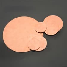 Image of UK Pure Copper Sheet Solid Copper Round Plate Metal Round Disc Electrical Repair