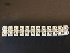Image of 30A 12 Way Connector Strip Terminal Block - New