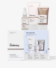 Image of THE ORDINARY THE CLEAR SET A three-piece set of skincare essentials