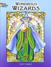 Image of WONDROUS WIZARDS (DOVER COLORING BOOKS) By Marty Noble **BRAND NEW**