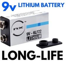 Image of 1 x NX LITHIUM 9v BATTERY BLOC 6LR61 L522 EXP 2041 6LF22 MN1604 TOP QUALITY