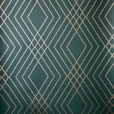 Image of  Fine Decor Shard Trellis Emerald Green Wallpaper Metallic Effect Feature Wall