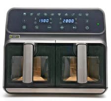 Image of Health Kick - 8LTR  Digi-Touch Dual Zone Windowed Air Fryer - BNIB