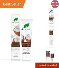 Image of Dr Organic Natural Whitening Toothpaste with Coconut Oil - 100ml Tube