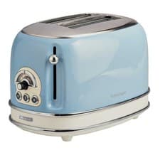 Image of Ariete 30cm Blue Vintage 2 Slice Toaster