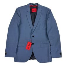 Image of Hugo Boss Mens Arti Wool Extra Slim Fit Suit Jacket Blue 36R
