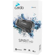 Image of Cardo Spirit HD Single Motorcycle Motorbike Bluetooth Intercom System Black