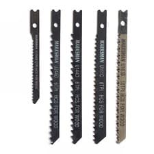 Image of 5 x JJB Jigsaw Blades Wood UT144D fit Bosch Dewalt Hitachi Makita Black BD Shank